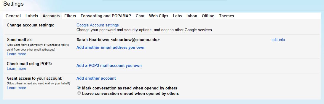 GoogleApps Accts Tab image